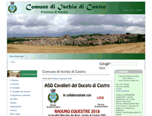 Tablet Screenshot of comune.ischiadicastro.vt.it